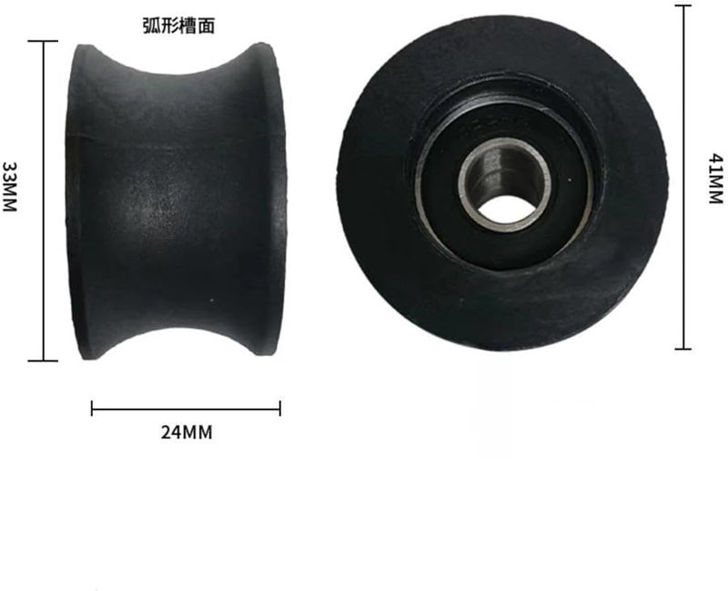 Nylon Bearing Belt Pulley 41mmx24mm Fitness Equipment Replacement Repair Parts - Image 4
